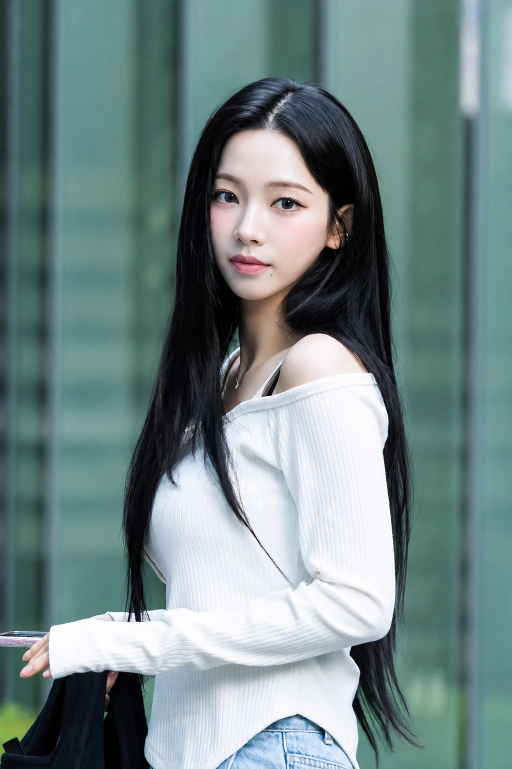 女生髮型推薦 11：極致黑長直髮